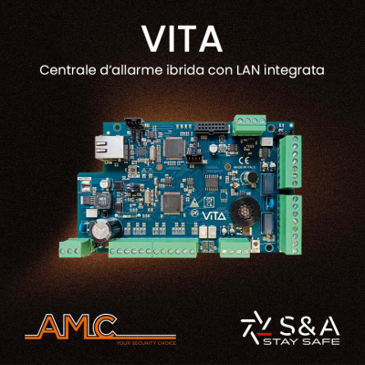 VITA: Centrale d'allarme ibrida con LAN integrata che unisce Allarme e TVCC in un'unica soluzione nativa
