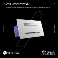 GIUDECCA, l’unica sirena da esterno a incasso che scompare nel muro