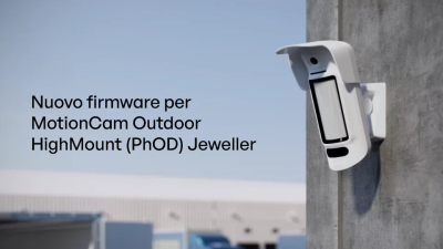 AJAX: Nuovo firmware per MotionCam Outdoor HighMount (PhOD) Jeweller