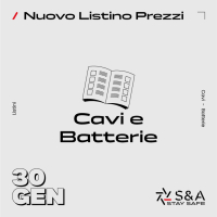 Nuovo Listino Prezzi Cavi e Batterie 30 Gennaio