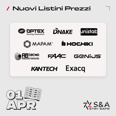 Aggiornamento Listini 01 Aprile