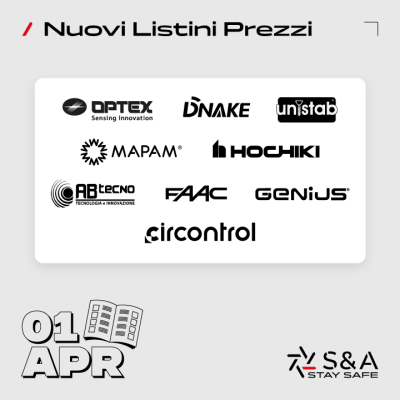 Aggiornamento Listini 01 Aprile