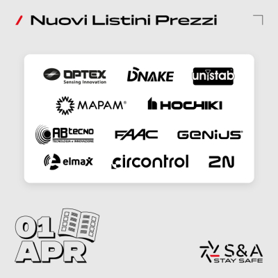 Aggiornamento Listini 01 Aprile