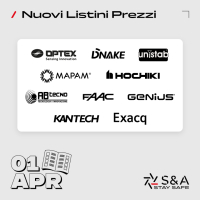 Aggiornamento Listini 01 Aprile