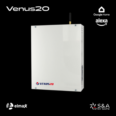 Centrale Venus20: 20 zone, Videoverifica e integrazione Alexa/Google