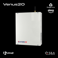 Centrale Venus20: 20 zone, Videoverifica e integrazione Alexa/Google