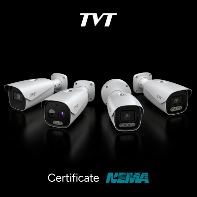 TVT eleva gli standard di protezione: Certificazione NEMA 4X per la gamma di telecamere IP Bullet (Custodia CR34)