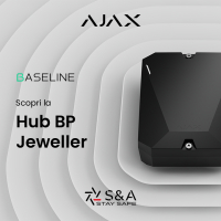 AJAX Hub BP Jeweller: La Centrale 100% a Batteria