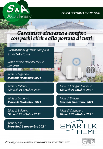 Corsi su sistema Smartek Home