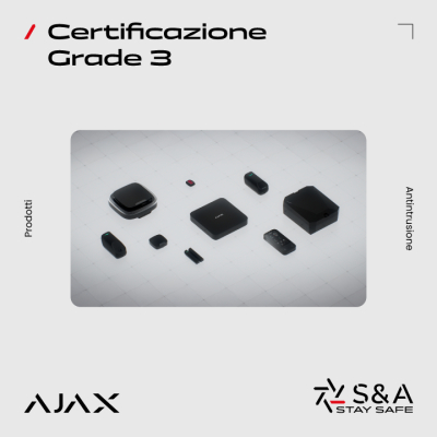 Ajax: Scopri il primo sistema di protezione contro le intrusioni completamente wireless al mondo con certificazione Grade 3