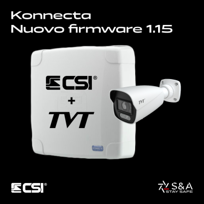 Nuovo firmware Konnecta - Integrazione videosorveglianza TVT