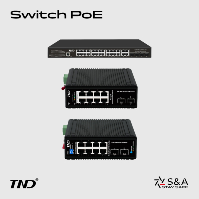 TND Switch PoE: soluzioni gestite e industriali per la videosorveglianza IP