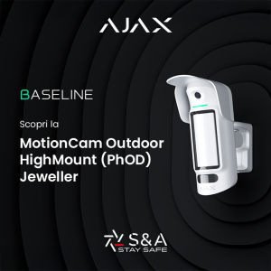 Ajax: Sensore Volumetrico con installazione dai 2 ai 4 metri