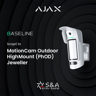 Ajax: Sensore Volumetrico con installazione dai 2 ai 4 metri