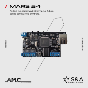 AMC MARS 54 – Modulo per gestione remota: Aggiorna i vecchi impianti in 5 minuti (senza cambiare centrale)