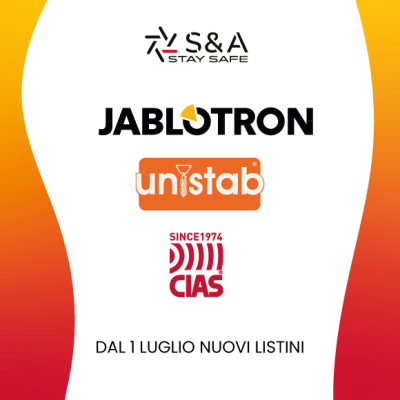Nuovi Listini Prezzi luglio 2025 CIAS-JABLOTRON-AMC☀️🏖️