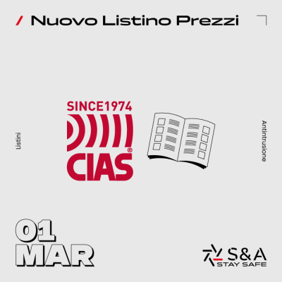 Nuovo Listino Prezzi CIAS – 01 Marzo